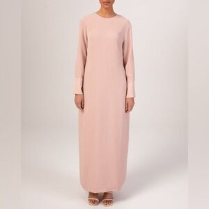 Veiled Collection Pink Maxi Abaya Dress